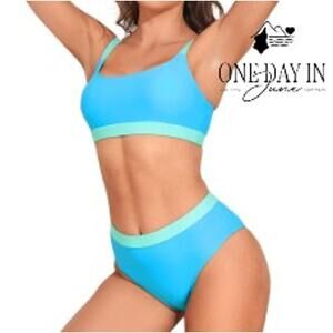 Charmo Crop Bikini Swimsuit Size S